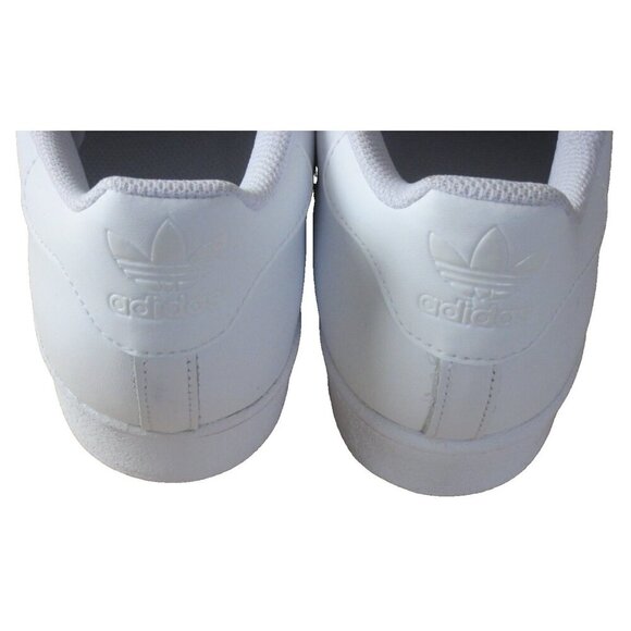 Adidas Originals Men's Superstar Leather Shoes Triple White Shelltoe Size 9 NIB - Picture 5 of 5